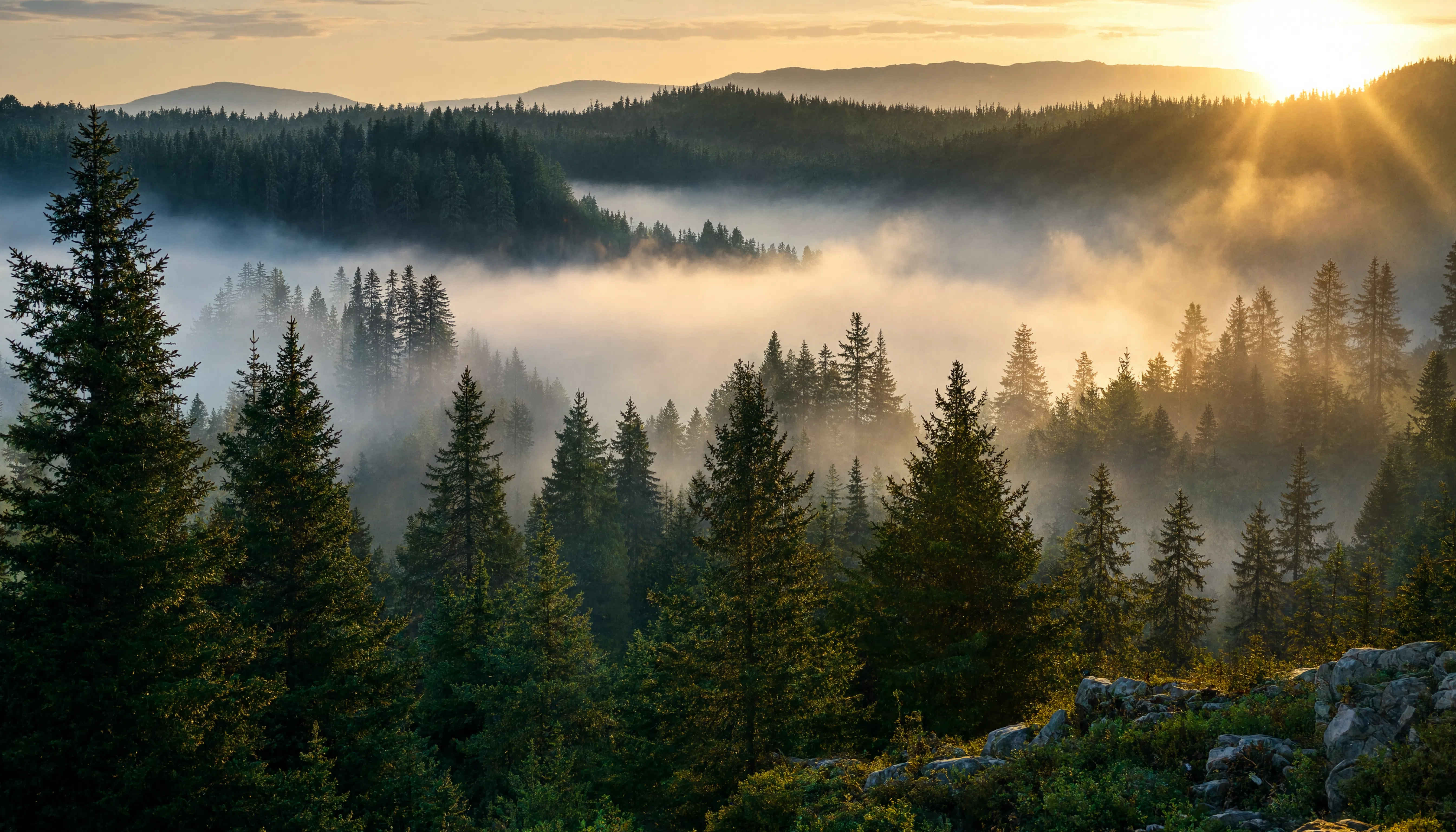 Morgennebel im Schwarzwald — Premium Naturreisen Deutschland